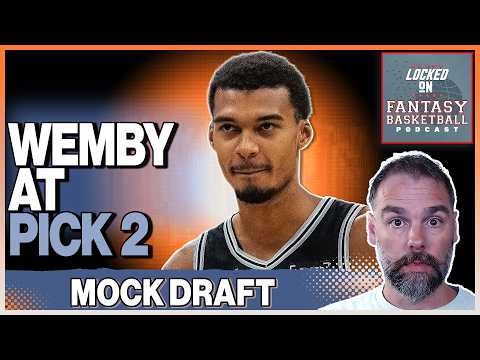 Victor Wembanyama at Pick 2!? | 9-Cat Fantasy Basketball Mock Draft Breakdown