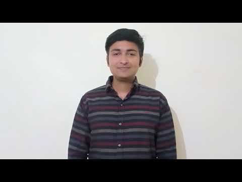 Anuj jain Introduction video with audition video.