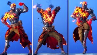 fire king skin marsh walk dance bobbin marshmello event fortnite - fortnite fire king event