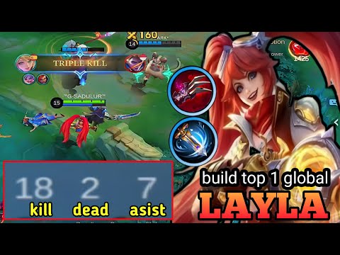 LAYLA BEST HIGH DAMAGE HACK BUILD 2025 | LAYAL BEST BUILD 2025 100% BROKEN. MLBB
