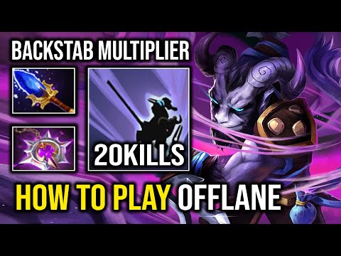 How to Play RIKI as an Offlane with Full Carry Backstab Multiplier Hit Like a Truck Dota 2