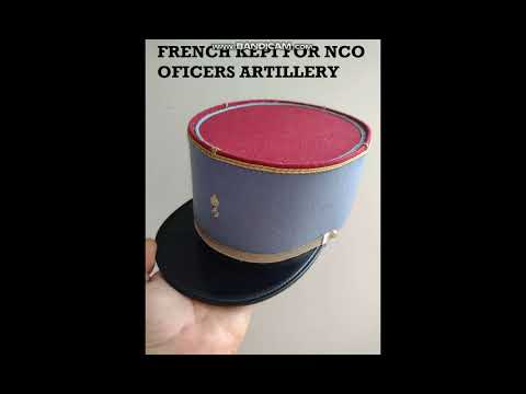 French kepi for NCO oficers artilery