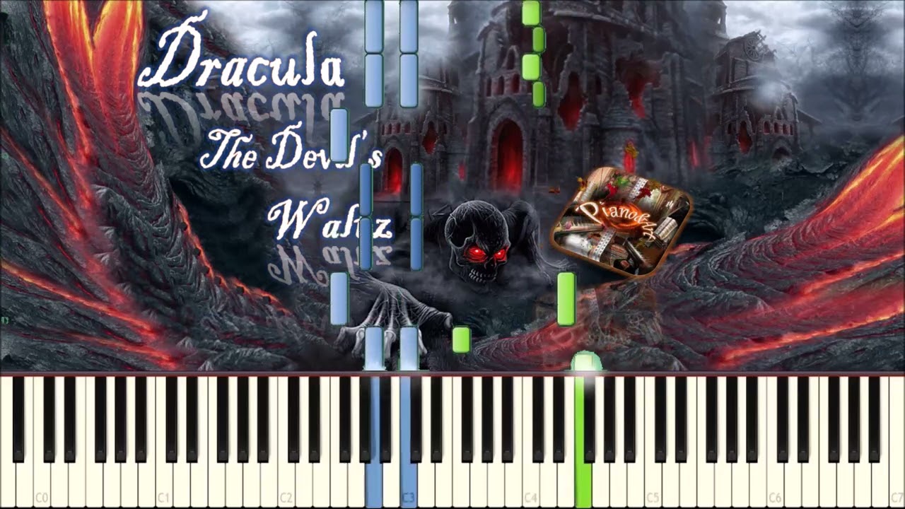 Dracula - Devil's Waltz (Mina's Waltz) (piano tutorial) [НОТЫ + MIDI]