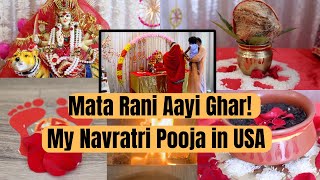 Navratri Vlog , Decoration & Pooja माँ का सुंदर सा दरबार , 9 Days Vrat, How I Celebrate First Day
