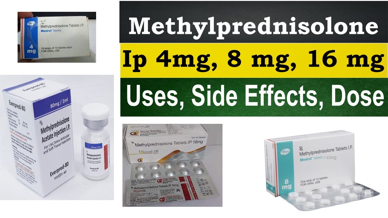 Watch video Methylprednisolone ip 4 mg, 8 mg, 16 mg, tablet - Medrol tablet - Medrol 4 mg tablet uses in hindi Now Methylprednisolone ip 4 mg, 8 mg, 16 mg, tablet - Medrol tablet - Medrol 4 mg tablet uses in hindi