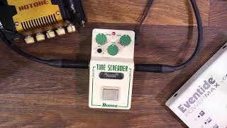 Video thumbnail for Ibanez - NTS Nu Tube Screamer (NAMM 2018 Pedal Demo Marathon) by Eric Merrow