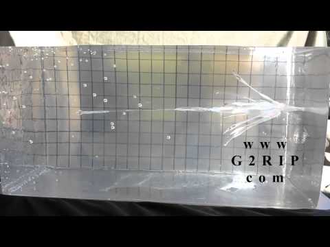 G2Research RIP 9mm test using 12 x 12 x 20" Ballistic gel