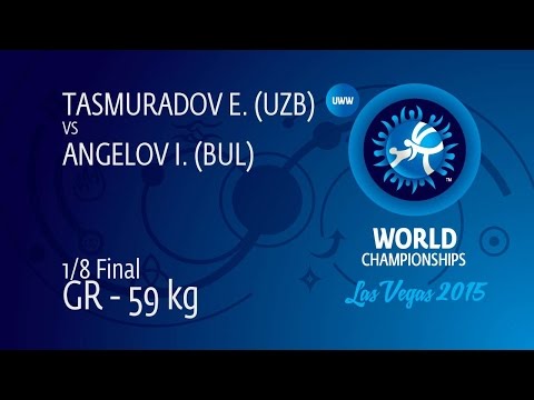 1/8 GR - 59 kg: I. ANGELOV (BUL) df. E. TASMURADOV (UZB), 6-6