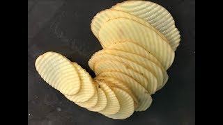 Corrugated Potato Chips Machine|potato wave cutting machine|chips cutting machine with wave shape