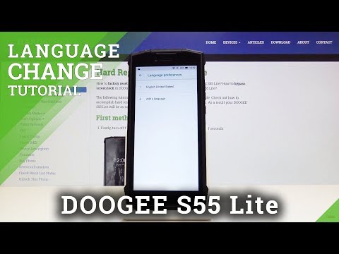 How to Change Language in DOOGEE S55 Lite - Set Up Preferable Language