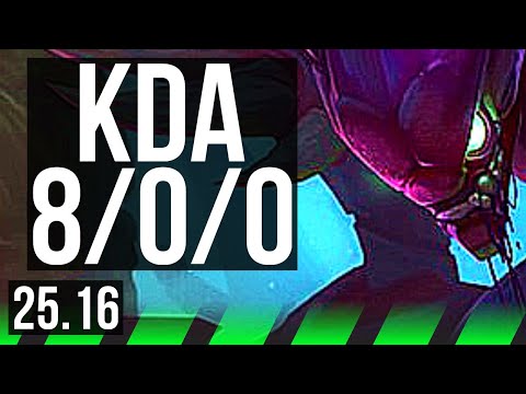 KHA'ZIX vs KAYN (JGL) | 8/0/0, Legendary | NA Master | 25.16