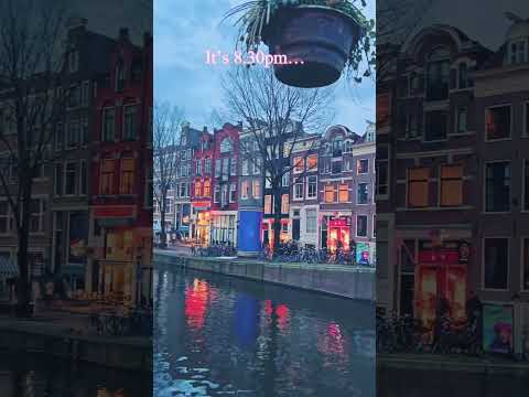 Red light district in Amsterdam