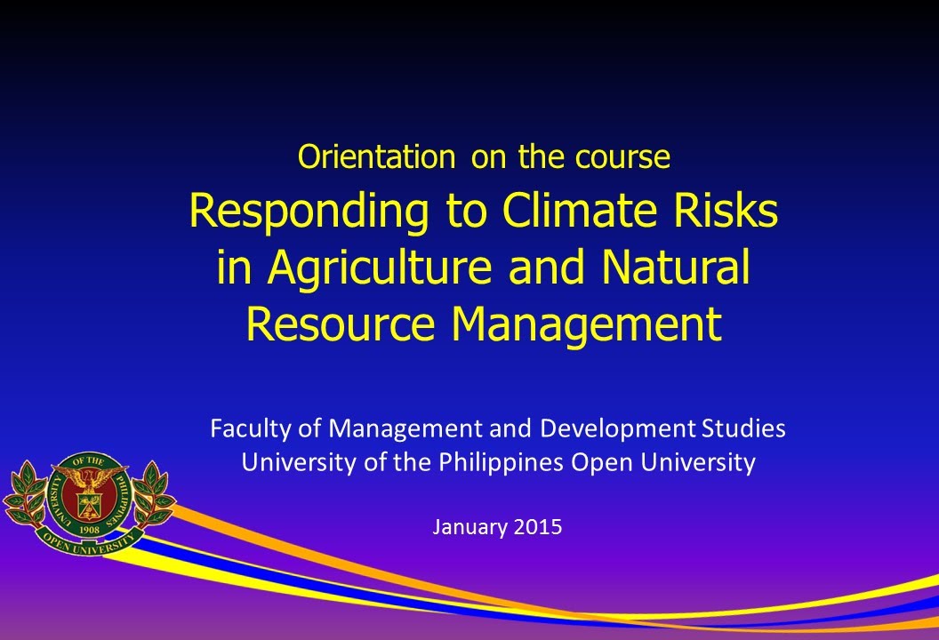 FMDS RCRANRM Orientation Program