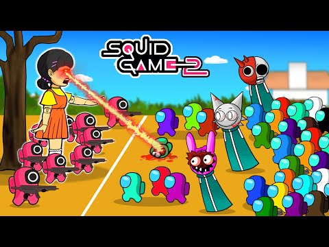 Among Us im Squid-Spiel 3: MINGLE-Herausforderung X Sprunki gegen das sicherste Haus | Among Us-A...