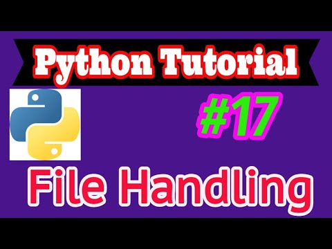 Python Tutorial In Hindi 17 File Handling Using Python