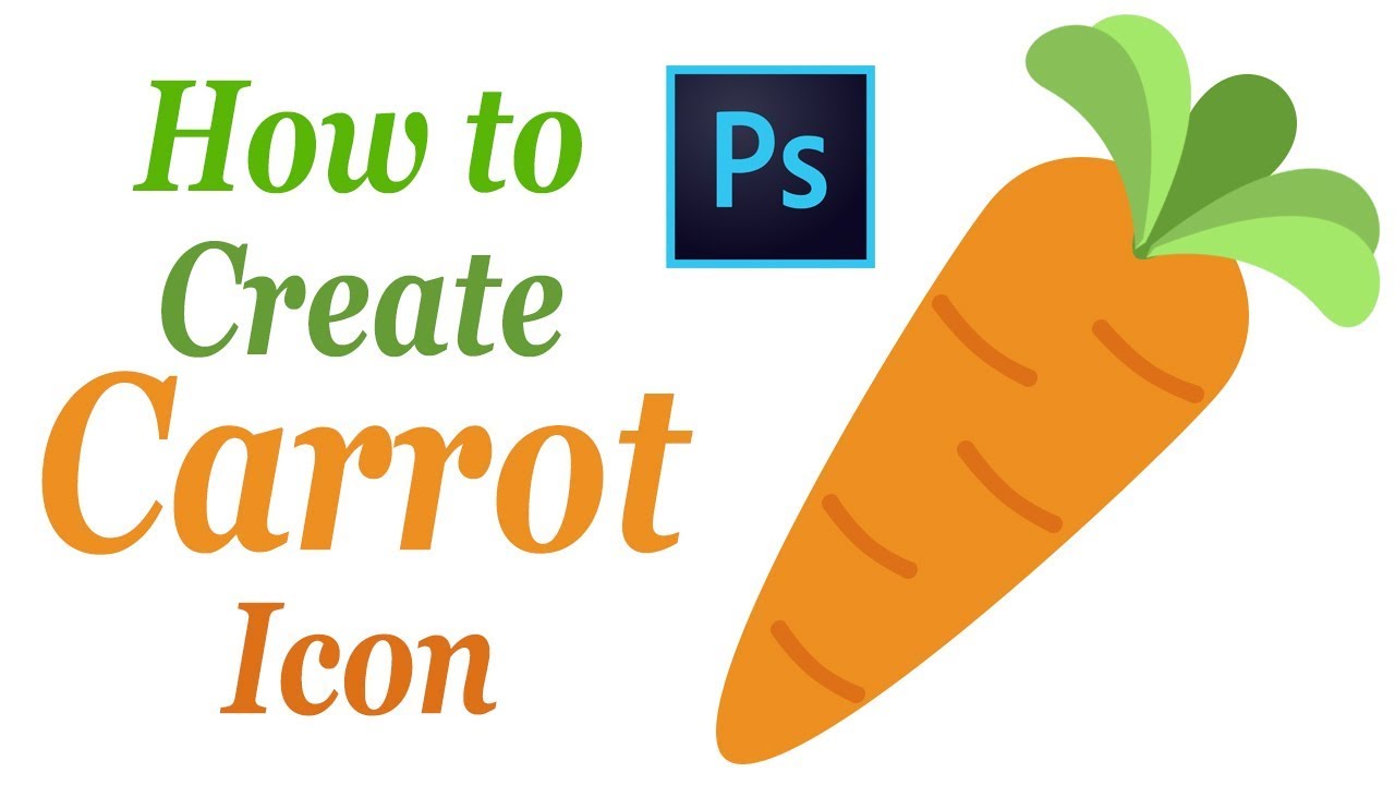How to create carrot icon in Photoshop