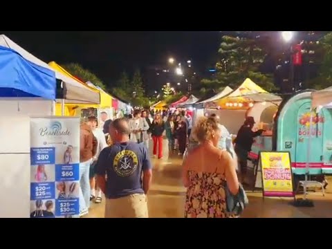 Visitando os mercados à beira-mar de Surfers Paradise - maio de 2023