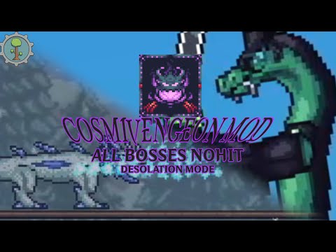 Terraria: Cosmivengeon Mod - All Bosses (Nohit/Desolation Mode)