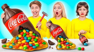 Big, Medium and Small Plate Challenge | Who Wins the Cooking War by Super Hyper DO