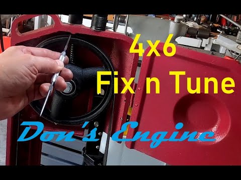 So bringen Sie eine Harbor Freight 4x6 Bandsäge zum Laufen: Reparieren und Einstellen. Bandsäge r...