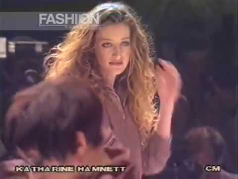 "Katharine Hamnett" Autumn Winter 1990 1991 London Pret a Porter Woman by Canale Moda