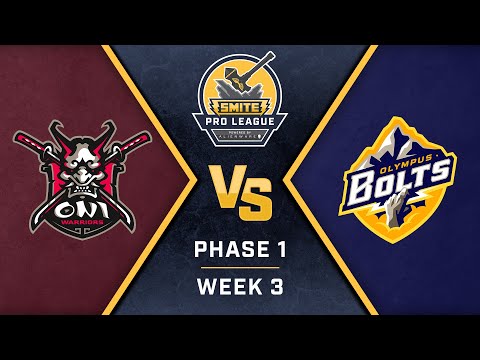 SMITE Pro League Phase 1 Week 3 Oni Warriors vs Olympus Bolts