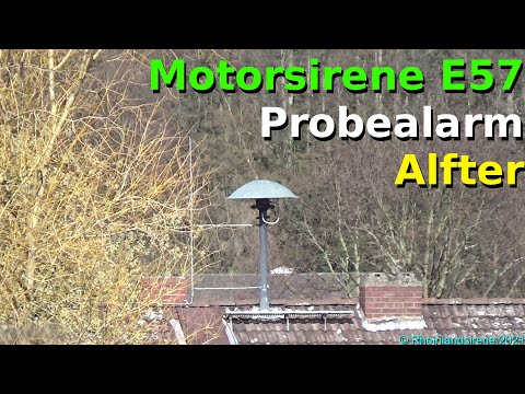 Klassische Sirenenprobe: Kult-Sirene E57 mit Signal "Feueralarm" | Probealarm Alfter | Sirenenalarm
