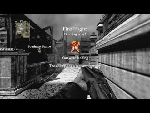 Call of Duty 5 World at War Sawed-off Double Barrel Shotgun gameplay