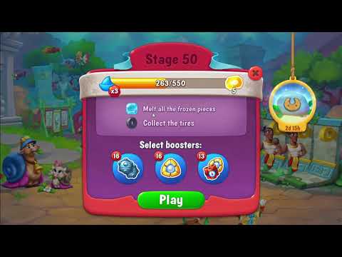 FISHDOM: Atlantis Cup Stage 50 Hard Level, No boosters.