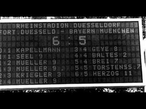 1975 Fortuna Düsseldorf - Bayern München 6:5 | 3x Gerd Müller, 1x Seel, Herzog, Geye, Baltes, Brei