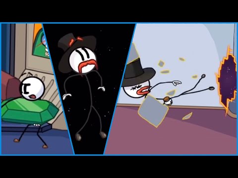 Henry Stickmin Completing the Mission JB but RHM is pulled into the Revenged universe