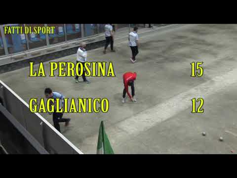 Bocce Campionato Serie A 2021 :  Highlights  Perosina - Gaglianico