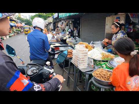 Eating 3 Dishes for Just $1 at Phnom Penh Market š°š