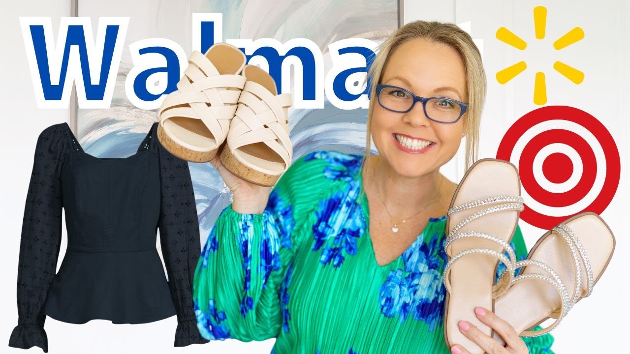 Walmart Clothing + Shoes Try On Haul | Target Sandals | Spring + Summer Fashion for over 40