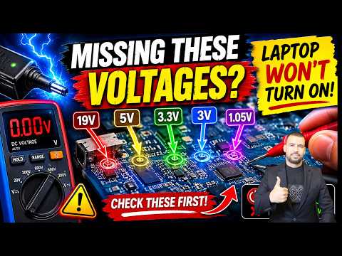 All Voltages After Adapter Connection - Laptop Repair