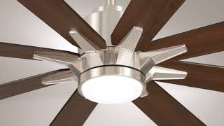 1_Watch A Video About the 68 Casa Vieja X Air Brushed Nickel CCT LED Ceiling Fan with Remote