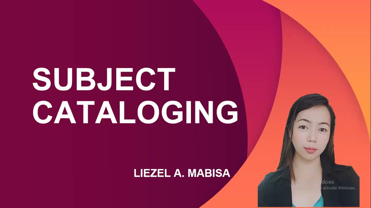 SUBJECT CATALOGING