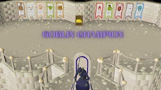 Champion scroll goblin - Oldschool Runescape