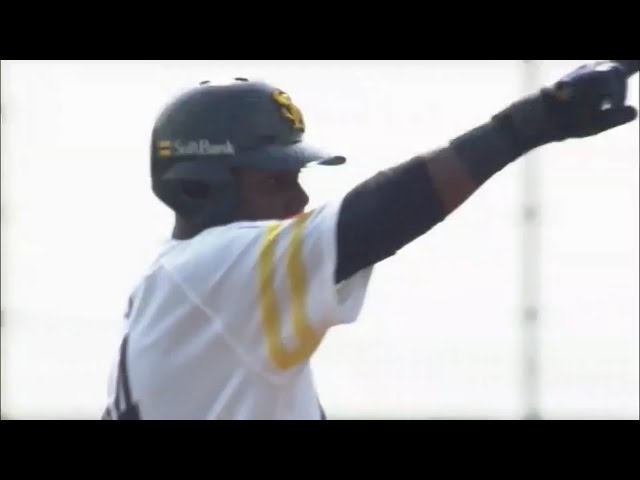 【ファーム】ホークス・コラス 終盤に逆転のタイムリーを放つ!! 2019/6/6 H-B(ファーム)