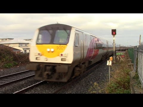 Irish Rail Enterprise Train + 201 Class Loco - Balbriggan Station, Dublin
