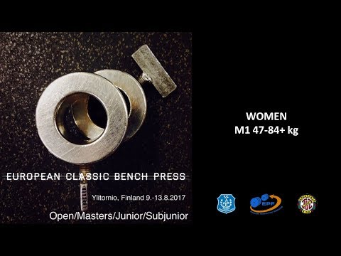 European Classic Bench Press Championships 2017 - Women M1 47-84+ kg