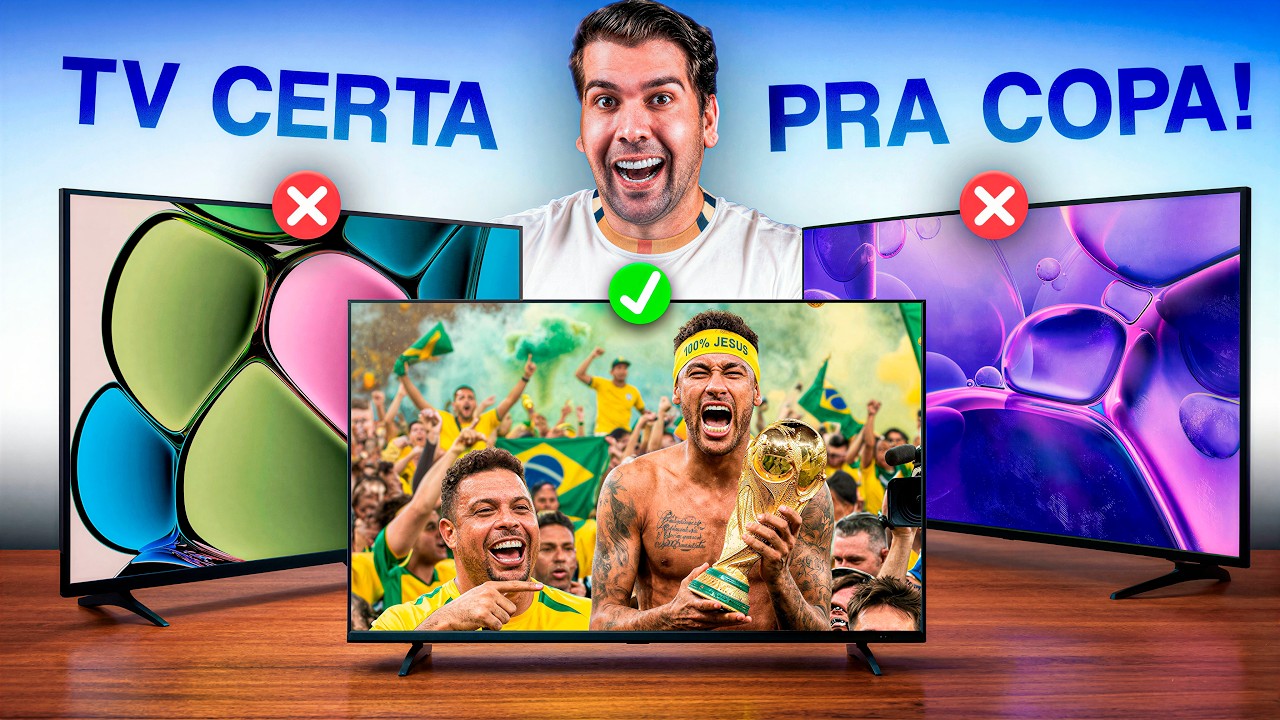 Vai Assistir o Hexa? 5 MELHORES Smart TVs de 2026 (Sem Gastar Muito!)