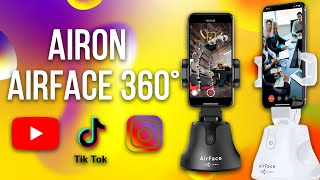 AIRON Держатель телефона 360° AirFace для TikTok, Instagram, Facebook, Zoom White (6126755803218) - відео 1