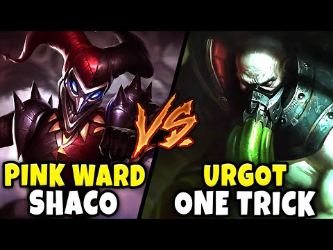 PINK WARD SHACO VS. TOP URGOT ONLY = EPIC ONE TRICK BATTLE!!