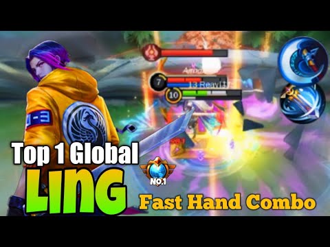 Best Build Ling Top 1 Global 2022 [ Fast Hand Combo ling ] - Mobile Legends