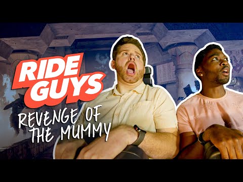We Braved the Curse … And the HEAT on Revenge of The Mummy! | Ride Guys