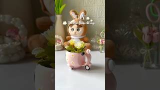 Reuse old cup #shorts #viralshorts #clayart #reuse #homedecor #diy #crafting #handmade #trending