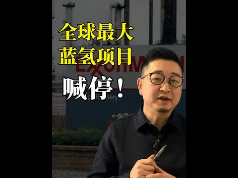 埃克森美孚突然说可能取消最大蓝氢项目 氢能没戏！中国还继续吗 #氢能 #氢燃料电池 #氢燃料电池汽车#氢能源