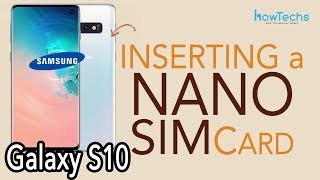 Samsung S10 - How to Insert and Remove SIM Card | Howtechs