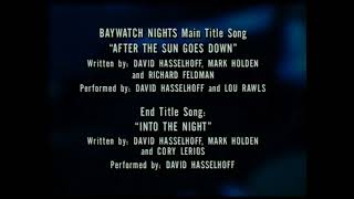 David Hasselhoff - Into The Night (Baywatch Nights End Title Song) - Extended Mix